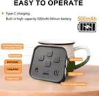 Visual Rotating Timer with 5, 10, 25 50 Minutes Preset, Desk Cube Count Down/up Timer, Rechargeable Custom-time Mute/Sound, Ideal for ADHD Work Learning Kitchen, Black