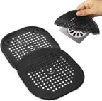 2 Pack Drain Hair Catcher Silicone Drain Protector Bathroom Accessories Hair Stopper Drain Cover for Shower Kitchen Bathroom Tub Deep Purple