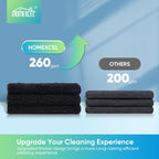 HOMEXCEL Black Microfiber Cleaning Cloth, 12 Pack Premium Microfiber Towels for Cars, Lint Free, Scratch-Free, Highly Absorbent, Reusable Cleaning Rags for Car, Household, Kitchen, Window, 11.5"X11.5"