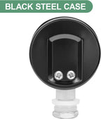 MEASUREMAN Black Steel Pressure Cooker Gauge, Pressure Canner Gauge, Steam Pressure Gauge, 2" Dial, Lower Mount, Including Hexagon Gasket and Nut