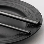 KINGSTONE Black Silverware Set, 20-Piece Forged Flatware Set Cutlery Set Premium Stainless Steel, Service for 4, for Kitchen, Home, Wedding, Party, Mirror Polished and Dishwasher Safe