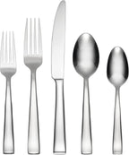 Oneida H147020A Monolith 20 Piece Everyday Flatware, 18/0 Stainless Steel, Silverware Set (Service for 4)