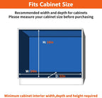 ROOMTEC Individual Pull Out Cabinet Organizer (31½" W x 21½" D), 2 Tier Spice Rack Organizer for Cabinet, Slide Out Drawer Pantry Shelf Organization and Storage for Kitchen Bathroom