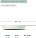 Caraway Cast Iron Skillet - 12” Enameled Cast Iron Pan With 3 Layer Enamel Coating - No Seasoning Required - Compatible With All Stovetops - Free From Forever Chemicals - Light Mist