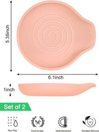 Spoon Rest for Stove Top, Set of 1 Silicone Spoon Rest for Kitchen Countertop, Heat-Resistant Utensil Rest for Spatula, Tongs or Spoon