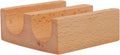 Alipis Wooden Sushi Taco Holder, Sushi Roll Rack U Shaped Sashimi Plate, 2 Slot Sushi Hand Roll Stand Sashimi Serving Tray Food Display Stand