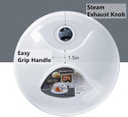 Microwave Cover for Food, Large Microwave Plate Cover Guard Lid with Steam Vents Keeps Microwave Oven Clean, 11.5 Inch BPA Free & Dishwasher Safe-2PCS Grey