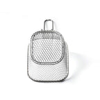 2 Pcs Mini Square Fry Baskets, 4.13×3.3×2.5inch Stainless Steel Fry Basket with Handle Steel French Fry Chip Basket French Fries Desk Food Presentation Mesh Basket Kitchen Cooking Tool