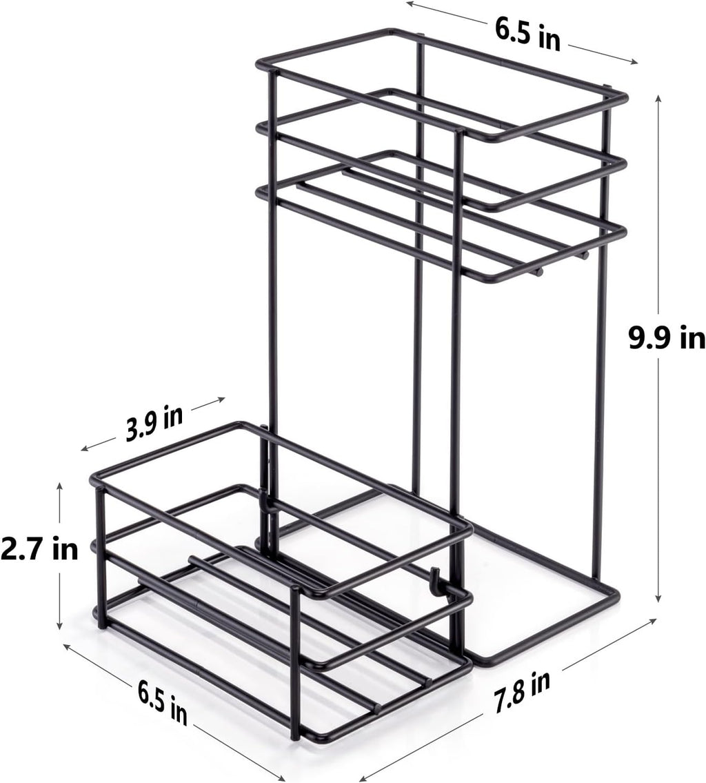 4 Bottle Coffee Syrup Organizer Coffee Syrup Rack for Coffee Bar Kitchen Small Wine Rack for Bar Family Storage for Syrup Wine Dressing