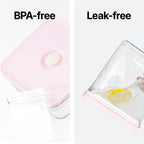 Premium Airtight Food Storage Containers ROSE 0.53qt(0.5L) x2pcs, Patented Double Silicone Lining, 100% Leak Proof, BPA-FREE