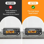 for Ninja Reusable Air Fryer Liners 12x12inch, Oven Liners for Bottom of Toaster Oven, 3x Oven Liner + 3x Mesh Sheets, Heavy Duty Microwave/Grill Baking Mat Pre-Cut Square for SP101/SP201/SP301/SP351