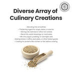 Pride of India- Triple Omega Superseed Flour 1 lbs (454 gm) Nutty Earthy Taste Milled in Small Batches | Chia Flax Sesame Seed mix | Ideal for Muffins Smoothies Oatmeal Pudding | Vegan, Gluten-Free
