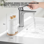White Glass Soap Dispenser - Hand Dish Soap Dispenser Set for Kitchen, Bathroom with Sturdy Pump and Tray, 14 Waterproof Labels,Refillable Soap Lotion Dispenser-White