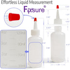 Plastic Squeeze Bottles with Red Tip Cap, 4 Oz Squirt Bottle For Ketchup, BBQ, Sauces, Syrup, Condiments, Oil, Pancake, Cookie Decorating, Dressings, Travel, Camping, Lab, Arts and Crafts (2)