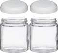 JARMING COLLECTIONS Mason Jars 16 oz Glass Extra Wide Mouth Pint Storage Jars with Lids - BPA Free Plastic Storage Lids - Made in USA - Pint Glass Jars 16 oz with White Lids