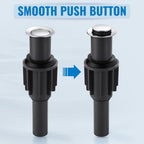ALEASHA Pop Up Sink Drain Without Overflow, Bathroom Sink Drain Vessel Sink Stopper Pop Up Sink Drain Stopper, Pop Up Drain for Bathroom Sink Drain Strainer for Hair Catcher,Chrome