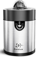 Eurolux Electric Orange Juicer, Sleek Effortless Citrus Juice Squeezer for Lemon, Lime, Grapefruit | Powerful Motor, Easy to Clean, Removable Dishwasher-Safe Parts