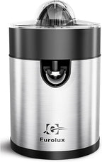 Eurolux Electric Orange Juicer, Sleek Effortless Citrus Juice Squeezer for Lemon, Lime, Grapefruit | Powerful Motor, Easy to Clean, Removable Dishwasher-Safe Parts