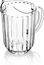 New Star Foodservice Resturant-Grade Polycarbonate Plastic Water Pitcher (Water Pitcher (Clear), 60 oz (Set of 12))