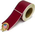 NextDayLabels 500 Rectangle Stickers (3" x 5") - Color Coding Labels Roll - Moving Labels for Boxes, Colored Inventory Stickers for Packing, Organizing, and Storage (Burgundy)