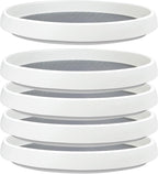 5Pack Non Skid Lazy Susan Turntable,Single Round Rotating Kitchen Spice Organizer for cabinets,Pantry, Bathroom, Refrigerator（10Inch）