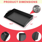 DcYourHome Universal Flat Top Griddle for Gas Grill, Gas Stove,Grill Flat Insert for Outdoor Grills, Stove-Top Griddles for 4 Burner Range Oven, 18.6" × 14" Large Nonstick Cast Iron Cooking Griddle