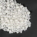 Dazzjoy Edible White Pearl Sugar Sprinkles, White Pearls for Cake Decorating, 130g/4.58oz, Candy Baking Cake Decorations, Cupcake Toppers & Cookie Decoration, Wedding Party Valentines Easter Supplies
