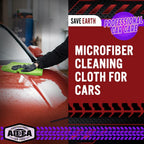 AIDEA Microfiber Cleaning Cloth, 10PK, Microfiber Towels for Cars, Premium All Purpose Car Cloths, Dusting Cloth Cleaning Rags, Absorbent Towels for SUVs, House, Kitchen, Window, 12"×12", Green