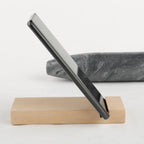 Koville African Natural Grey Marble French Rolling Pin, 12inch Non-Stick Rolling Pin for Baking, Dough Roller for Pasta, Dumpling, Fondant, Pie, Bread, Pizza, Kitchen Baking Tools