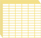 1680 Pcs Matte White Labels Blank Stickers Small Sticky Labels Removable Price Tags Labels Stickers for Jars Boxes Envelopes File Folders School Office Home (10 X 20 mm)