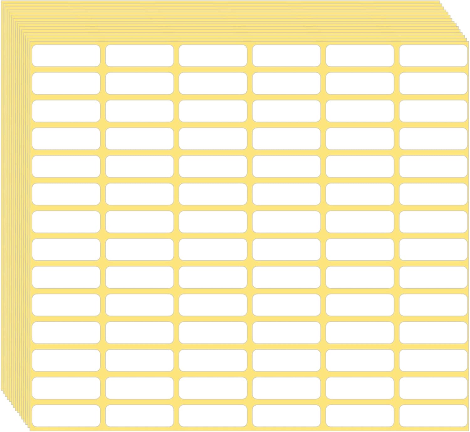 1680 Pcs Matte White Labels Blank Stickers Small Sticky Labels Removable Price Tags Labels Stickers for Jars Boxes Envelopes File Folders School Office Home (10 X 20 mm)