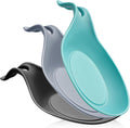 Spoon Rest for Stove Top, 3 Pack Large Silicone Spoon Holder for Kitchen Counter, Heat Resistant Cooking Spoon Holder, Microwave and Oven Safe