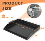 Universal Cast Iron Griddle 18.6" x 14", Pre-Seasoned Nonstick Flat Top Grill Griddle Plate for Outdoor Gas Grill/Charcoal Grill/Stove Top with Extra High Sidewall & Grease Groove, for Camping