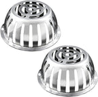 SUS304 Stainless Steel Roof Dome Drain Cover Strainer Anti-Clogging Atrium Grate 2pcs/pk (Φ: 5 inch)