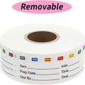 STARLIBOO Removable Freezer Labels, 1x3 Inch, 300pcs, Waterproof Oil Resistant Easy Clean Leaves No Residue