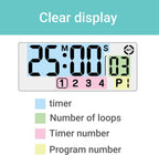 dretec pomodoro Timer, Productivity for Studying, Large Button, Interval,Beige