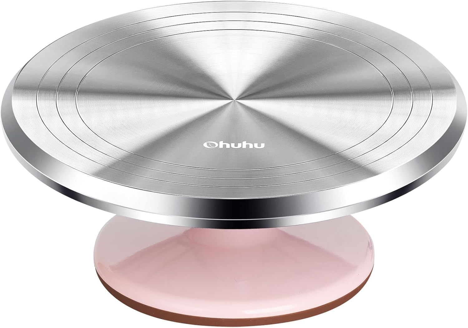 Ohuhu Cake Stand, Aluminium 12''Cake Turntable Decorating Bakery Supplies - BPA-Free Frosting Spinner Rotating Revolving Lazy Susan