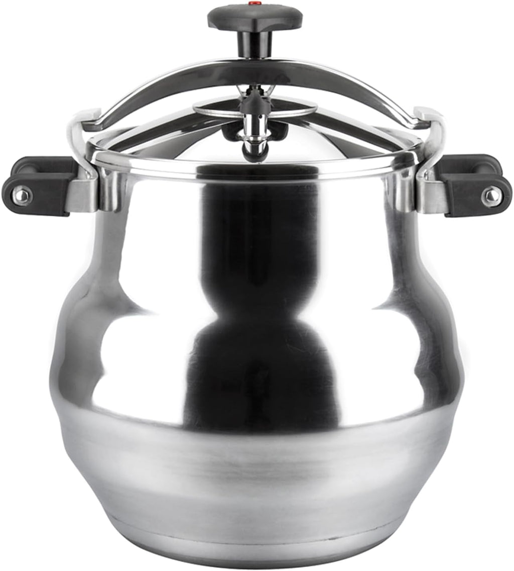 Magefesa Alustar 23.2-Quart Aluminum Pressure Cooker – Extra-Thick Construction, Thermodiffusion Base, 3 Safety Systems, Professional-Grade