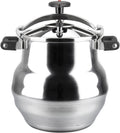 Magefesa Alustar 23.2-Quart Aluminum Pressure Cooker – Extra-Thick Construction, Thermodiffusion Base, 3 Safety Systems, Professional-Grade