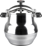 Magefesa Alustar 23.2-Quart Aluminum Pressure Cooker – Extra-Thick Construction, Thermodiffusion Base, 3 Safety Systems, Professional-Grade
