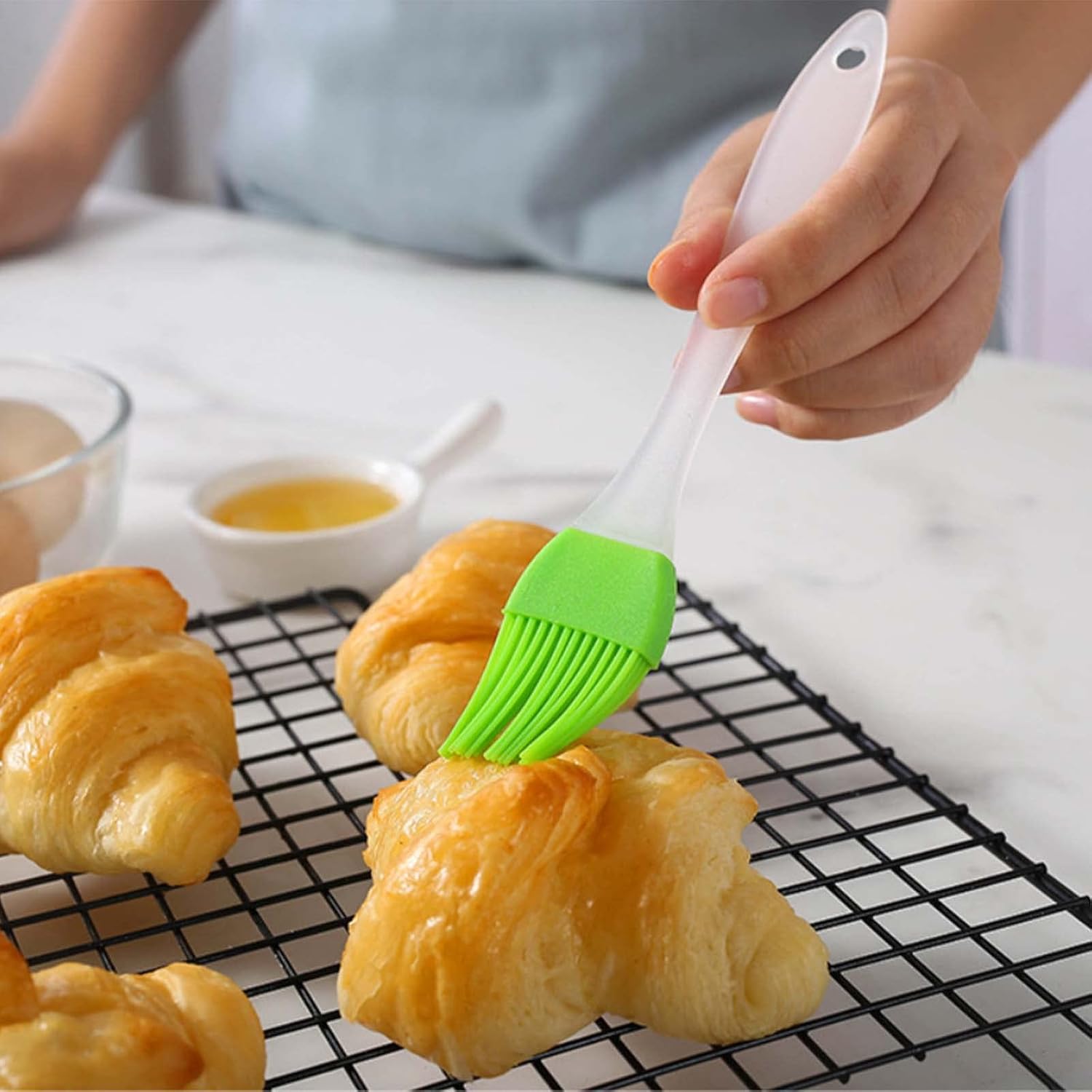 Silicone Pastry Brush 5 Pack Basting Brush Heat Resistant Kitchen Food Brushes for Cooking Basting BBQ Baking
