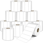 L LIKED 3" x 1" Direct Thermal Labels, Permanent Adhesive Barcode Shipping Label & Compatible with Rollo, Zebra and Other Desktop Printers (12 Rolls, 16800 Labels)