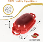 Dutch Oven for Bread Baking – Premium Cast Iron Pot with Lid – Perfect for Sourdough, Artisan Loaves & No-Knead Bread – 2 QT / 1.9L (Enameled, Round, Oven & Stovetop Safe), Red
