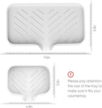 Kitchen Soap Tray,Kitchen Sink Tray Sponge Tray Kitchen Sponge Holder Self Draining Premium Silicone Soap Holder for Bathroom Kitchen Counter Sink Caddy Organizer for Dish Soap Bottle,Soap Dispenser