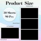 STARLIBOO Removable Colored Labels Stickers, 3X5 Inch Removable Large Label Stickers for Moving Boxes and Storage Bins- Waterproof- Tear Resistant (Black)