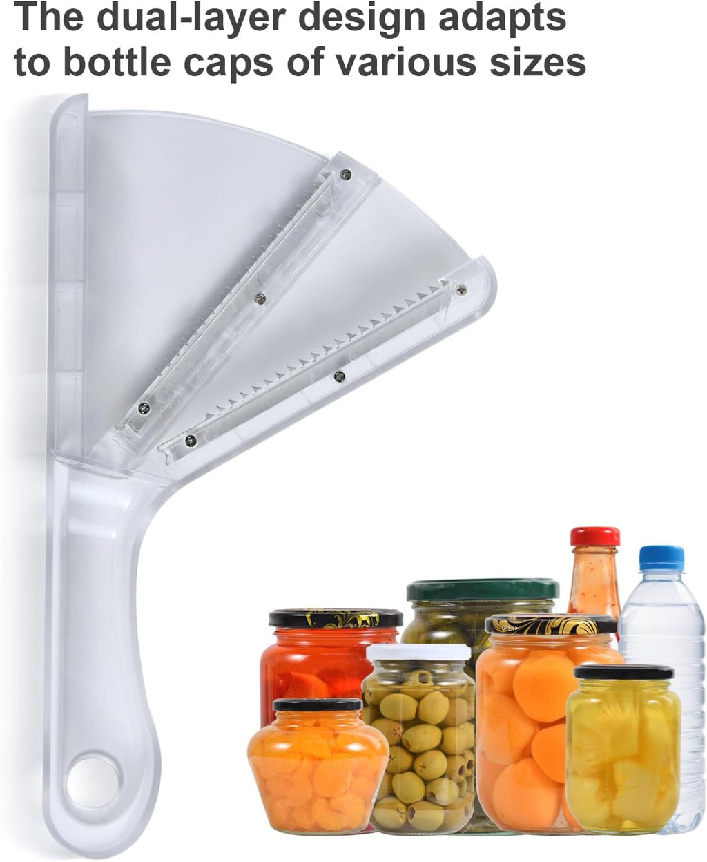 Jar Opener for Weak Hands, Multifunction Jar Opener Gripper, Bottle Openers for Seniors, Kitchen Gadgets, Non-Slip Jar Openers for Seniors, Arthritis, Lid Opener, Christmas Gifts for Elderly/Women/Men
