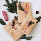 300 Pcs Gift Tags Stickers Name Labels Stickers, Self-Adhesive Handmade Bottle All-Purpose Jar Labels for Presents Christmas Decoration Jars Food Craft