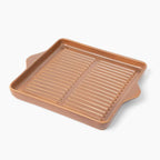 Larder & Vine Indoor/Outdoor Ceramic Stoneware Grill Pan Handmade in Italy