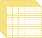 1260 Pcs Matte White Labels Stickers Small Blank Labels Removable Sticky Price Tags Labels Stickers for Jars Boxes School Office Kitchen (10 X 31 mm)