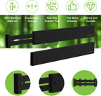 ANTOWIN Bamboo Drawer Dividers Organizers, Drawer Separators Splitter,17-22 inches Long Adjustable Spring-loaded Organizer for Large Utensil, Clothes, Tools Drawers (Black)